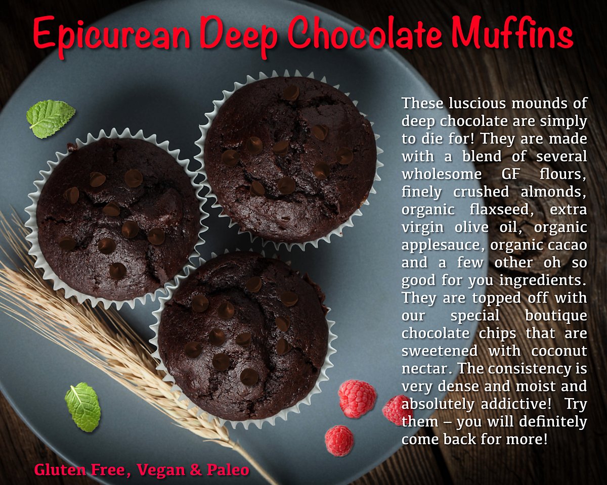Epicurean Deep Chocolate Muffins
